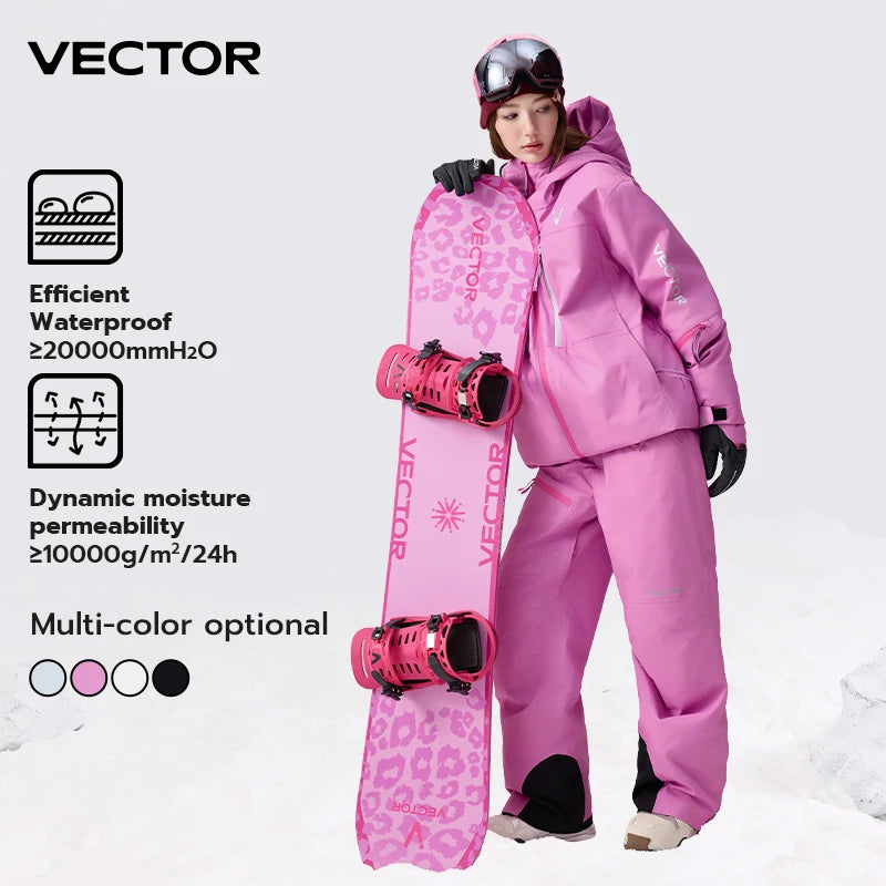 Victor masculino feminino algodão jaqueta de esqui superior impermeável e durável quente snowboard esqui placa dupla única ao ar livre 2025