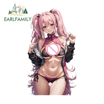 EARLFAMILY-Waifu Sexy Shikimori Decal, Vinil Car Adesivos, Laptop Motocicleta impermeável, Auto Styling Decoração, 13cm x 7.7cm