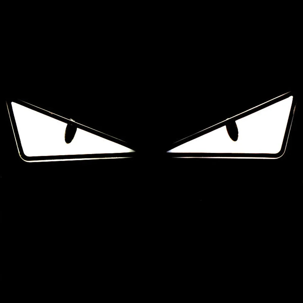 2PCS Motorbike Triangle Devil's Eye Pair Flash Light Modification Winking Eye Animation Led Display Motorbike Accessories