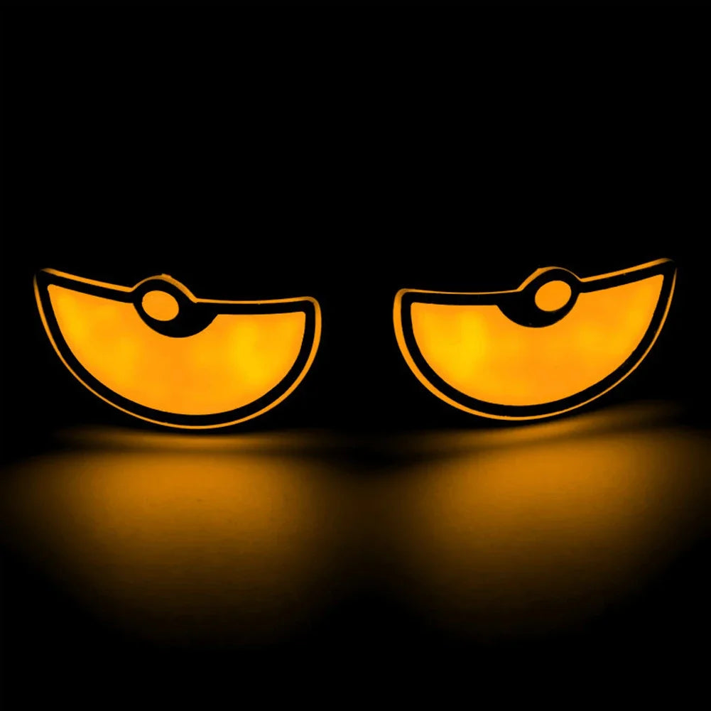 2PCS Motorbike Triangle Devil's Eye Pair Flash Light Modification Winking Eye Animation Led Display Motorbike Accessories