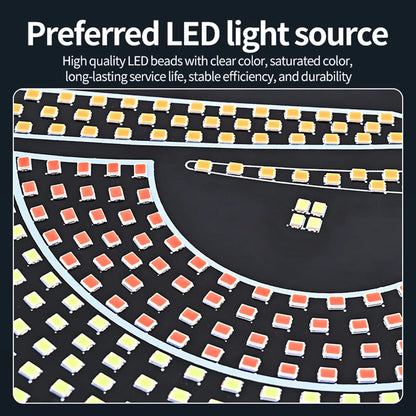 Luzes LED Dinâmicas para Carro e Caminhão, Painel de Exibição na Janela Frontal e Traseira, Lâmpada de Sinalização Decorativa e de Advertência para Estilo Automotivo