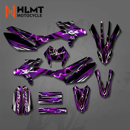 Kits de adesivos gráficos para motocicletas, decoração personalizada com número e nome para BETA RR 50 2011 2012 2013 2014 2015-2020