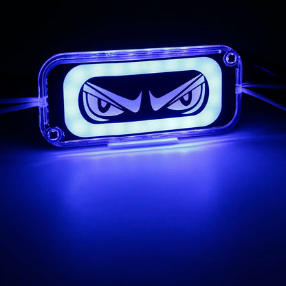 1pcs RGB Led Módulo de mau olhado Demon Eye Strobe Luz de advertência piscando lâmpada de emergência