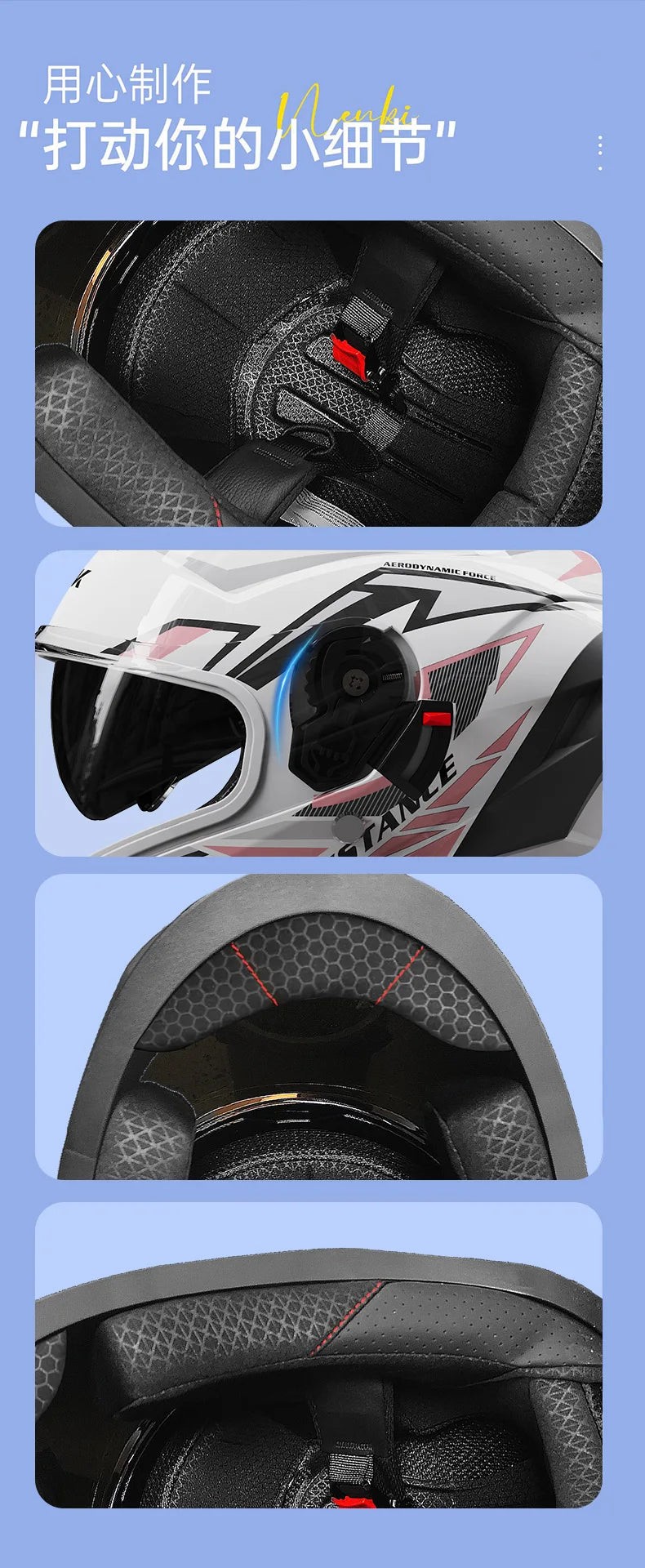 Capacete de Motocicleta Integral Certificado DOT para Todas as Estações com Design para Beber Água, Masculino e Feminino, para Pilotagem de Inverno