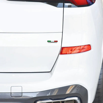 Edição limitada bandeira nacional da itália emblema adesivo de alumínio emblema do porta-malas traseiro adesivo para-choque decalque corporal emblema do carro