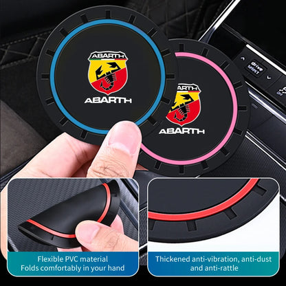 Base de Silicone Antiderrapante para Copos e Bebidas, Acessório Silencioso para Fiat Abarth Grande Punto Tipo Stilo Ducato Palio 500x Brav