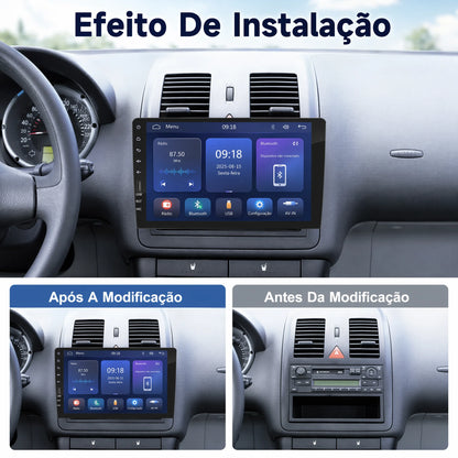 ESSGOO Rádio Estéreo Automotivo MP5 de 9 Polegadas 1 DIN com Bluetooth, Espelho Link, Receptor FM e Reprodutor Multimídia