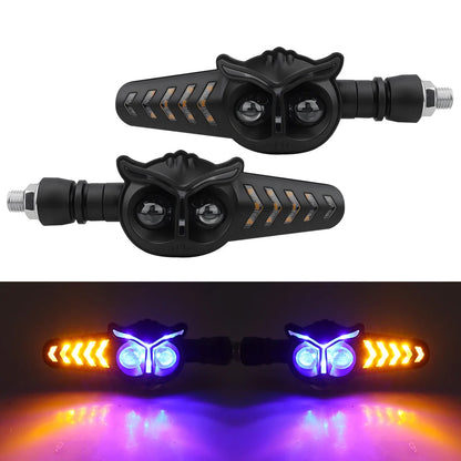 Luz de Sinalização LED para Motocicleta 2PCS 12V 24V, Lâmpada Indicadora de Pisca Segura, Lâmpada de Freio Traseira, Lâmpada Decorativa DRL para YAMAHA Honda