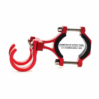 Ganchos para Patinetes Elétricos, Suporte Simples para Bicicletas, Gancho de Armazenamento para Tubos, Fivela de Fixação para E-bikes, Suporte Duplo Portátil de Metal para Capacete
