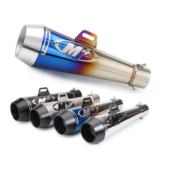 Para scooter motocross bicicleta da sujeira moto 300cc 600cc 1000cc 51mm tubo de escape da motocicleta m4 escape gp moto pot silenciador deslizamento em