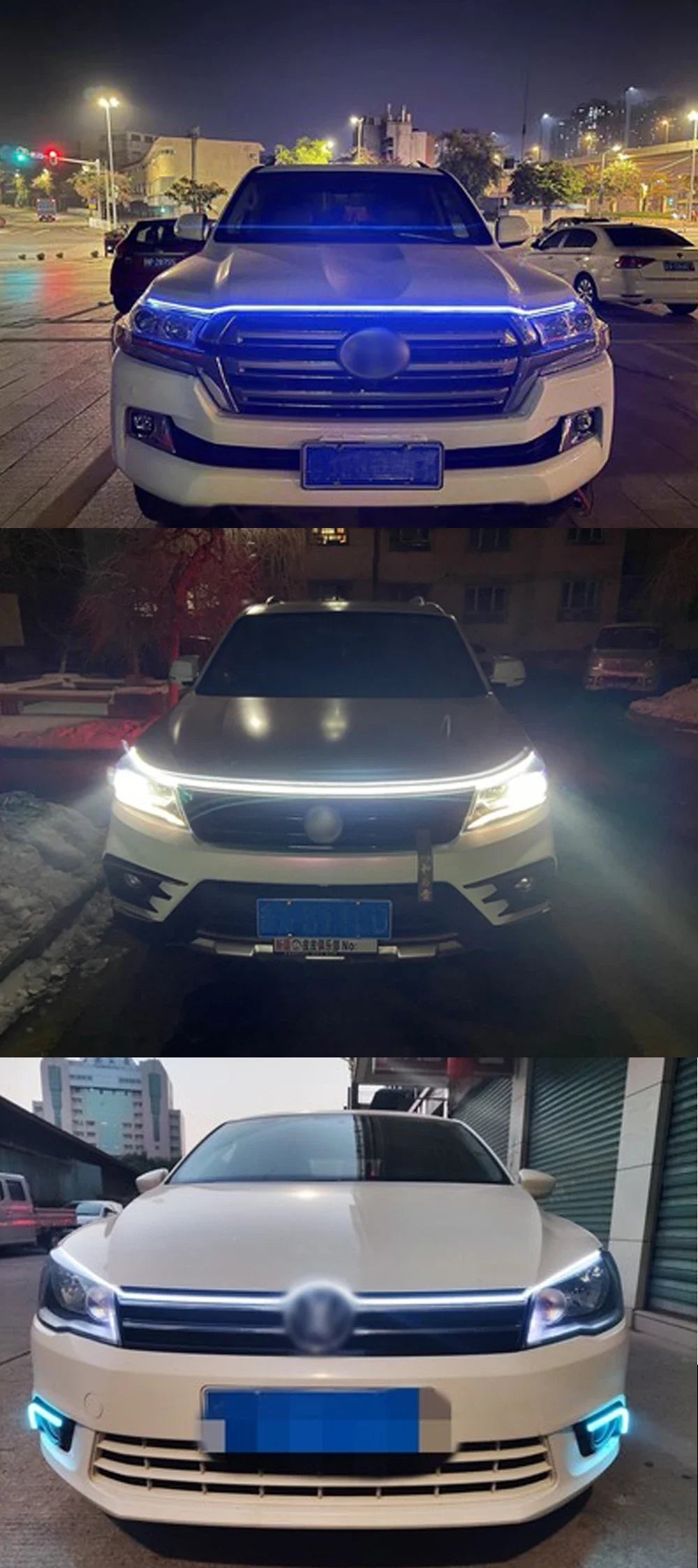 LED  Car Daytime Running Light DRL With Turn Signal Lamp Car Hood Decorative Light Strip With Start Scan Meteor Dynamic 12V New