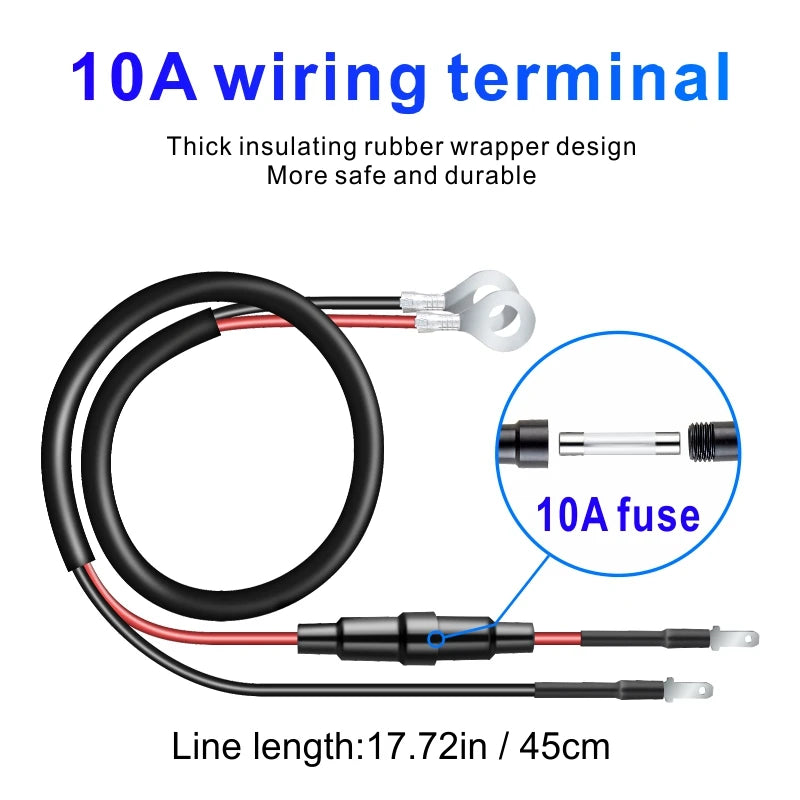Adaptador de carga rápida rápida 3 portas usb carregador de telefone no adaptador de carregador de carro para 12v/24v caminhão motocicleta rv barco marinho