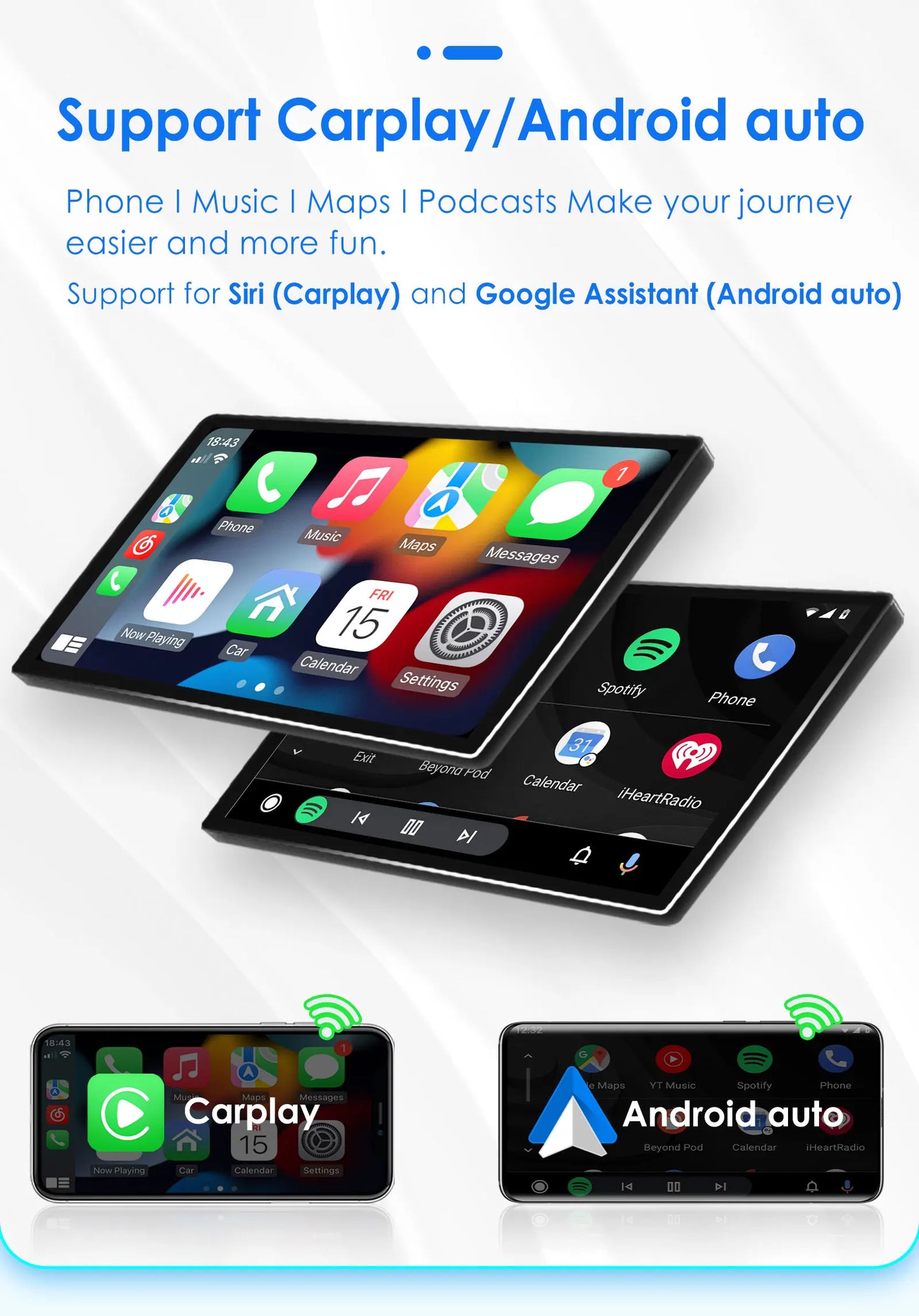Hizpo Car Autoradio For Honda Civic Hatchback 2005 - 2011 Multimedia Player 2din Android Auto Carplay GPS Navigation 8+128G DSP