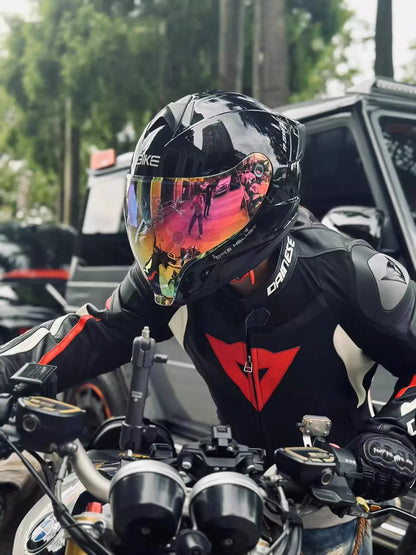 Capacete para Motocicleta, Capacete Aberto, com Viseira Dupla para Homens e Mulheres, Capacete de Inverno para Todas as Condições Climáticas, Certificação 3C e DOT