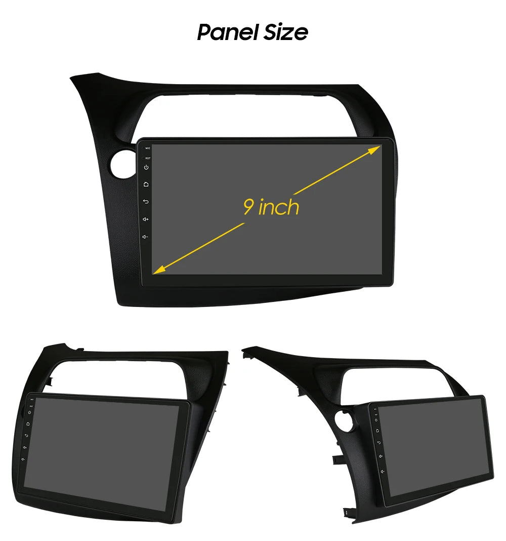 Hizpo Car Autoradio For Honda Civic Hatchback 2005 - 2011 Multimedia Player 2din Android Auto Carplay GPS Navigation 8+128G DSP