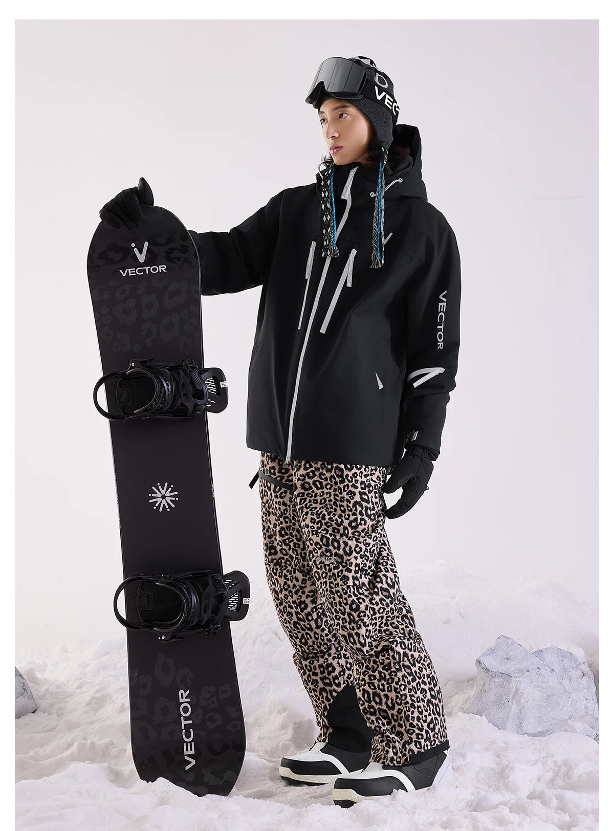 Victor masculino feminino algodão jaqueta de esqui superior impermeável e durável quente snowboard esqui placa dupla única ao ar livre 2025