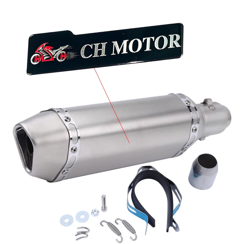 Escorregar em 38-51mm universal escape da motocicleta para motos de alta qualidade para atv bicicleta de rua peças de reposição da motocicleta