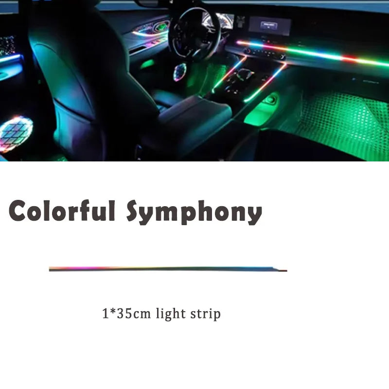 18 in 1 Symphony RGB Atmosphere Light Parts 20CM 35CM 75CM 110CM Light Strip Speaker Foot Lamp storage Light Main Sub Controller