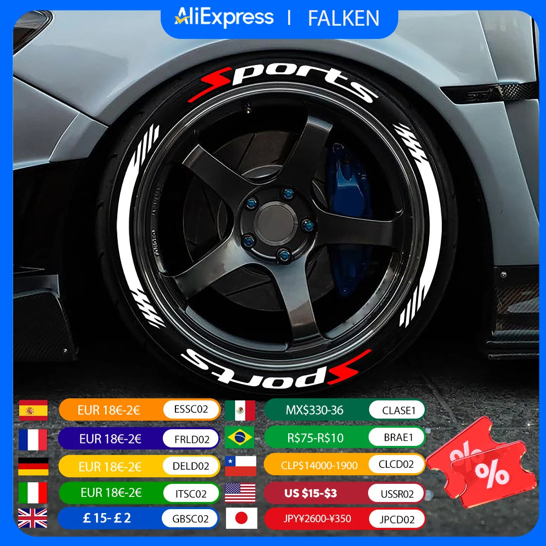 Carta pneu adesivo decorativo pvc impermeável auto-adesivo decalque de alta qualidade sem cola acessórios um conjunto contém quatro pneus