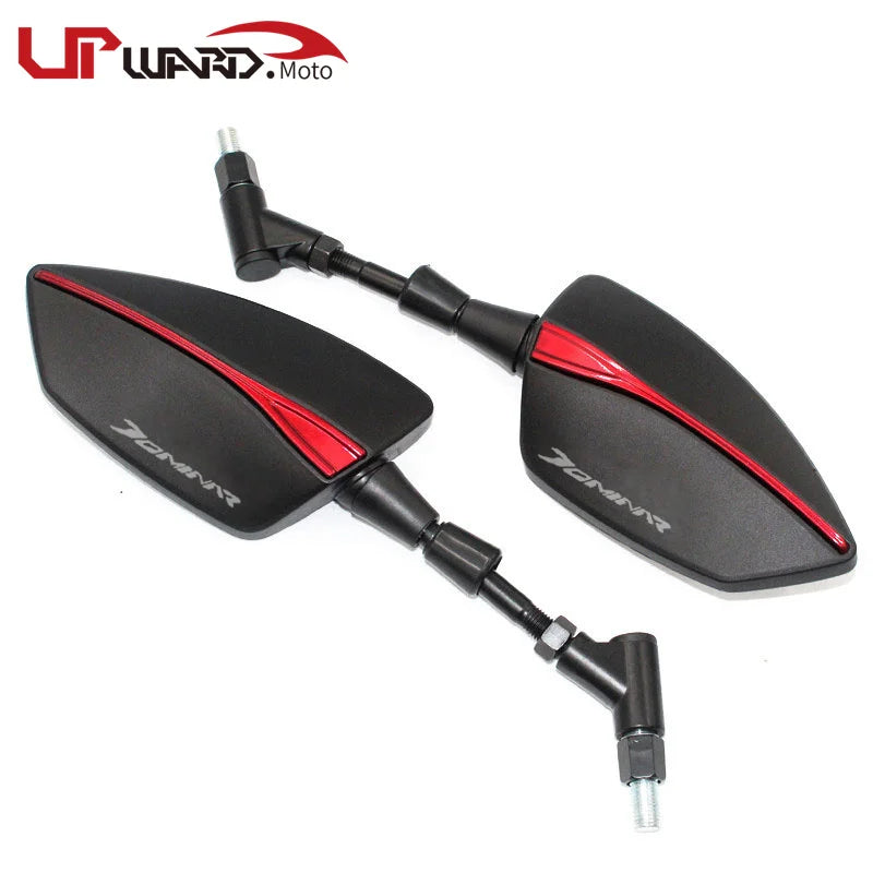 Ofertas imperdíveis para o Bajaj Dominar 400: espelho retrovisor para motocicleta, espelhos laterais em alumínio CNC.