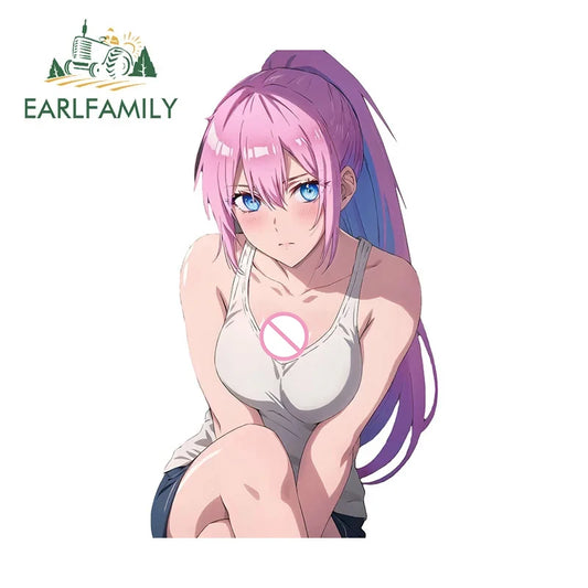 EARLFAMILY-Waifu Sexy Shikimori Decal, Vinil Car Adesivos, Laptop Motocicleta impermeável, Auto Styling Decoração, 13cm x 7.7cm