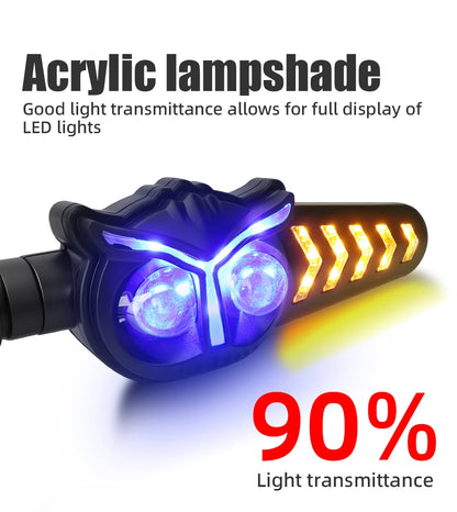 Luz de Sinalização LED para Motocicleta 2PCS 12V 24V, Lâmpada Indicadora de Pisca Segura, Lâmpada de Freio Traseira, Lâmpada Decorativa DRL para YAMAHA Honda
