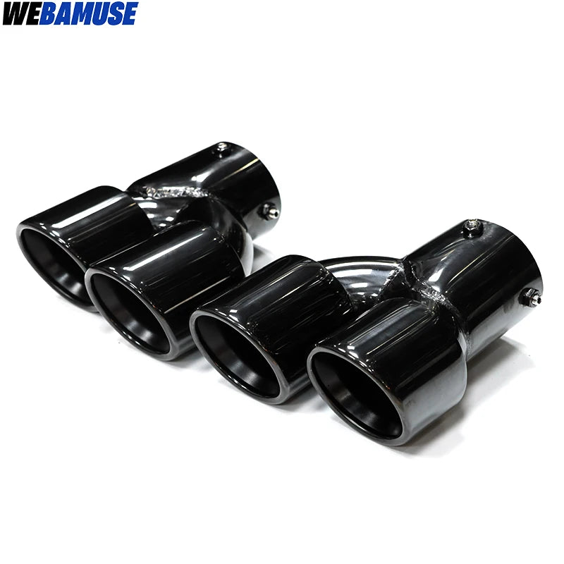 Ponta de escape de fibra de carbono quad para bmw g20 g21 m340i m240i g42 m440i m desempenho silenciador de escape ponta sistema de escape
