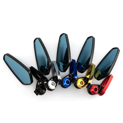 Espelho retrovisor universal para motocicleta, 7/8 ", 22mm, barra de alumínio, espelho retrovisor lateral para guidão de moto