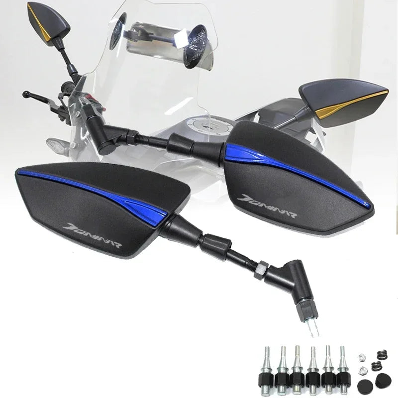 Ofertas imperdíveis para o Bajaj Dominar 400: espelho retrovisor para motocicleta, espelhos laterais em alumínio CNC.