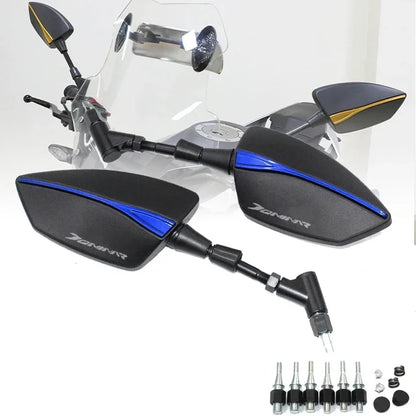 Ofertas imperdíveis para o Bajaj Dominar 400: espelho retrovisor para motocicleta, espelhos laterais em alumínio CNC.