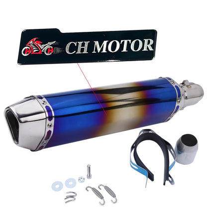 Escorregar em 38-51mm universal escape da motocicleta para motos de alta qualidade para atv bicicleta de rua peças de reposição da motocicleta