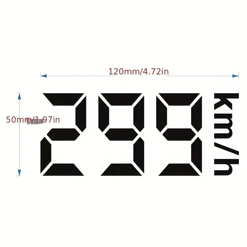 Adesivo de Vinil Refletivo 299 Km/h para Corrida, Impermeável e Durável em PVC, para Capacete de Moto e Decoração de Bicicleta (1 unidade)