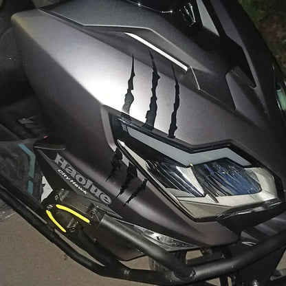 Monster garra zero adesivos de motocicleta para farol carenagem tanque combustível à prova dwaterproof água moto capacete scooter decalques vinil universal