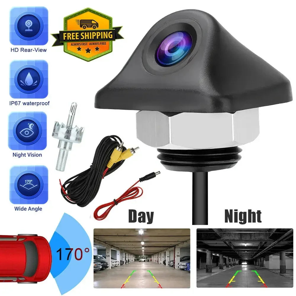5 inch LCD Rear View Mirror Monitor Reversing Backup Camera Kit for Car MPV RV SUV Parking Easy Installation