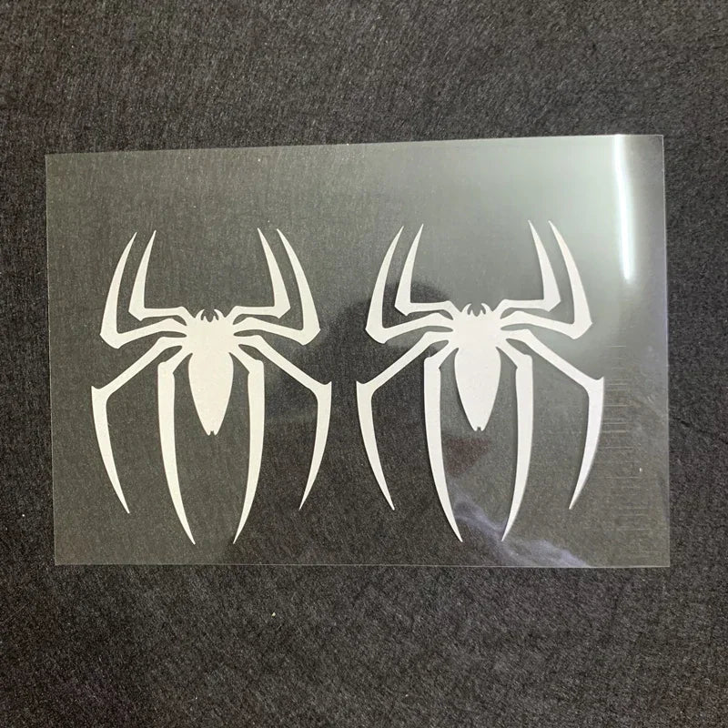 Adesivos decorativos para carro, 2 peças, adesivo de aranha, para-brisa traseiro, para-brisa dianteiro, criativo, à prova d'água, reflexivo