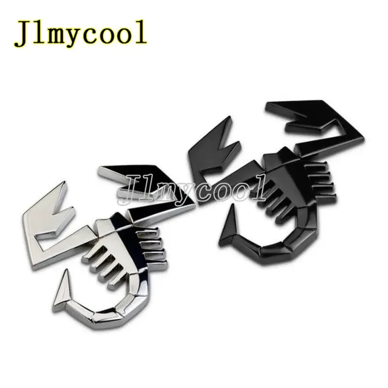 3d metal escorpião estilo do carro hrome liga de zinco adesivo emblema adesivo decalque para fiat abarth 500 600 124 125 595 egea