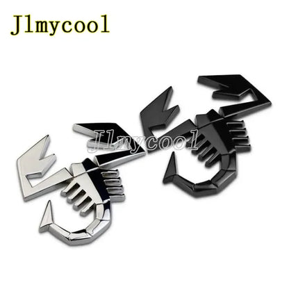 3d metal escorpião estilo do carro hrome liga de zinco adesivo emblema adesivo decalque para fiat abarth 500 600 124 125 595 egea
