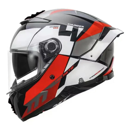 Capacete de Motocicleta MT Thunder 4 SV Original Espanhol, Capacete Integral com Lente Dupla, Certificação ECE DOT, Capacetes para Moto