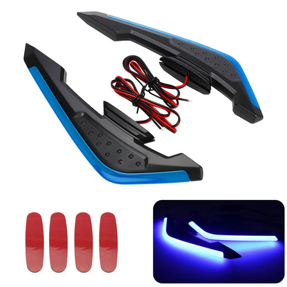 Kit de Luzes LED Aerodinâmicas para Motocicleta, 1 Par de Luzes Decorativas Universais para Motocicleta