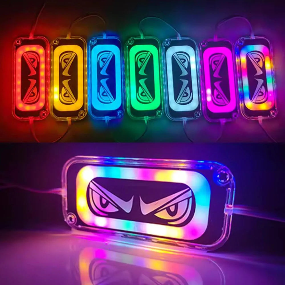 1pcs RGB Led Módulo de mau olhado Demon Eye Strobe Luz de advertência piscando lâmpada de emergência