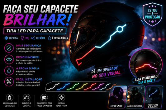Helmet Strip EL Sticker Led Helmet Light Strip Motorcycle Helmet Light Night Riding Accessory Waterproof LED Cold Light Amagi