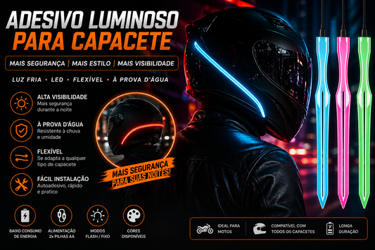 Motorcycle Helmet Luminous Sticker Cold Light Mod Kit Motor Helmet Led Light Flashing Riding Signal EL Strip Decor Accessories